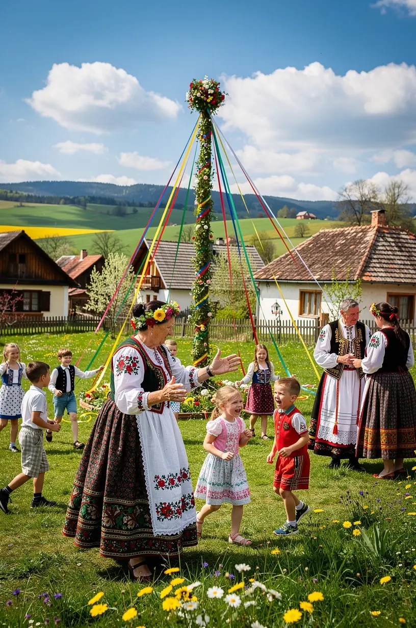 Starý drevený kostolík obklopený malebnou slovenskou krajinou v horskej oblasti.